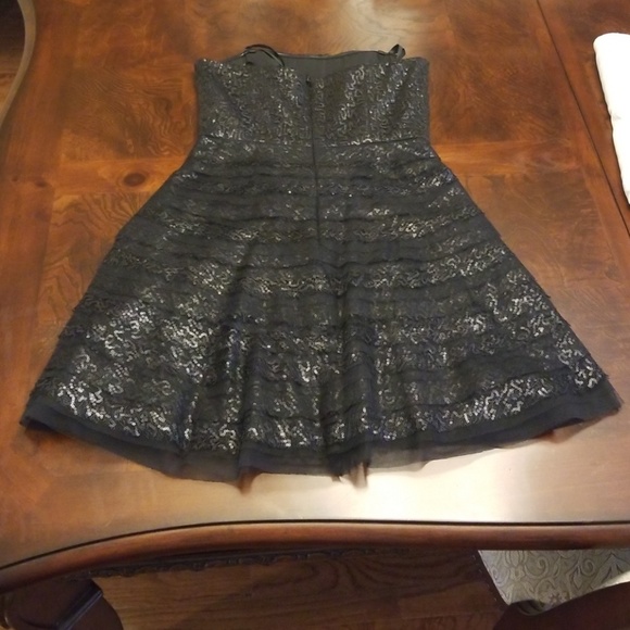 NWT BCBG Seri Dress - Black/Sequined - Size 4 - Picture 3 of 6